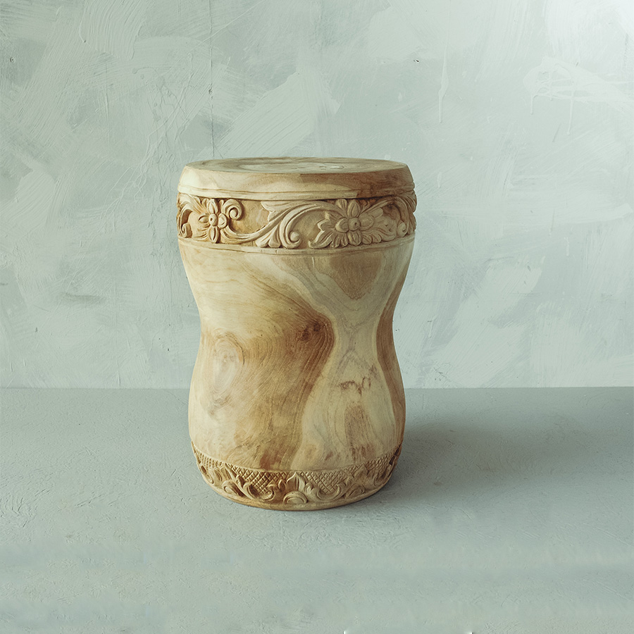 Stool Pitabul Carving