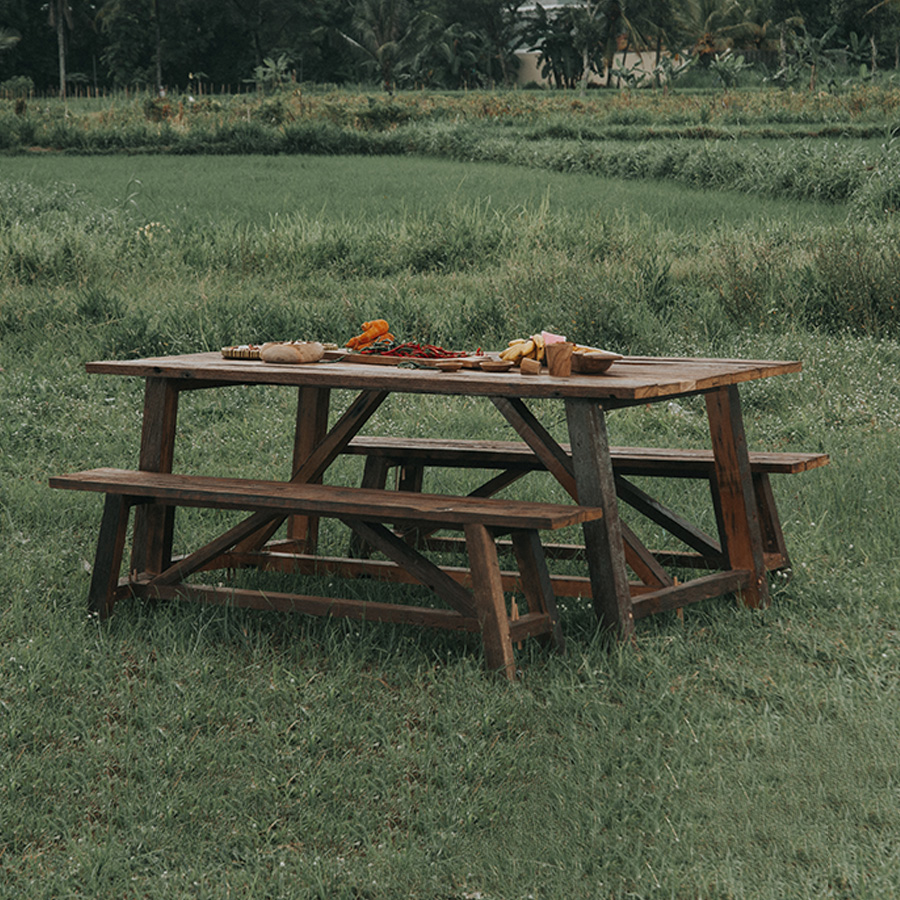 Long Bench Ranna Rustic